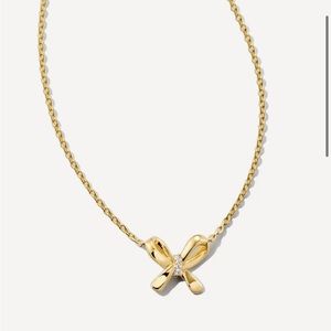 Kendra Scott Bow 18k Yellow Gold Vermeil Pendant Necklace